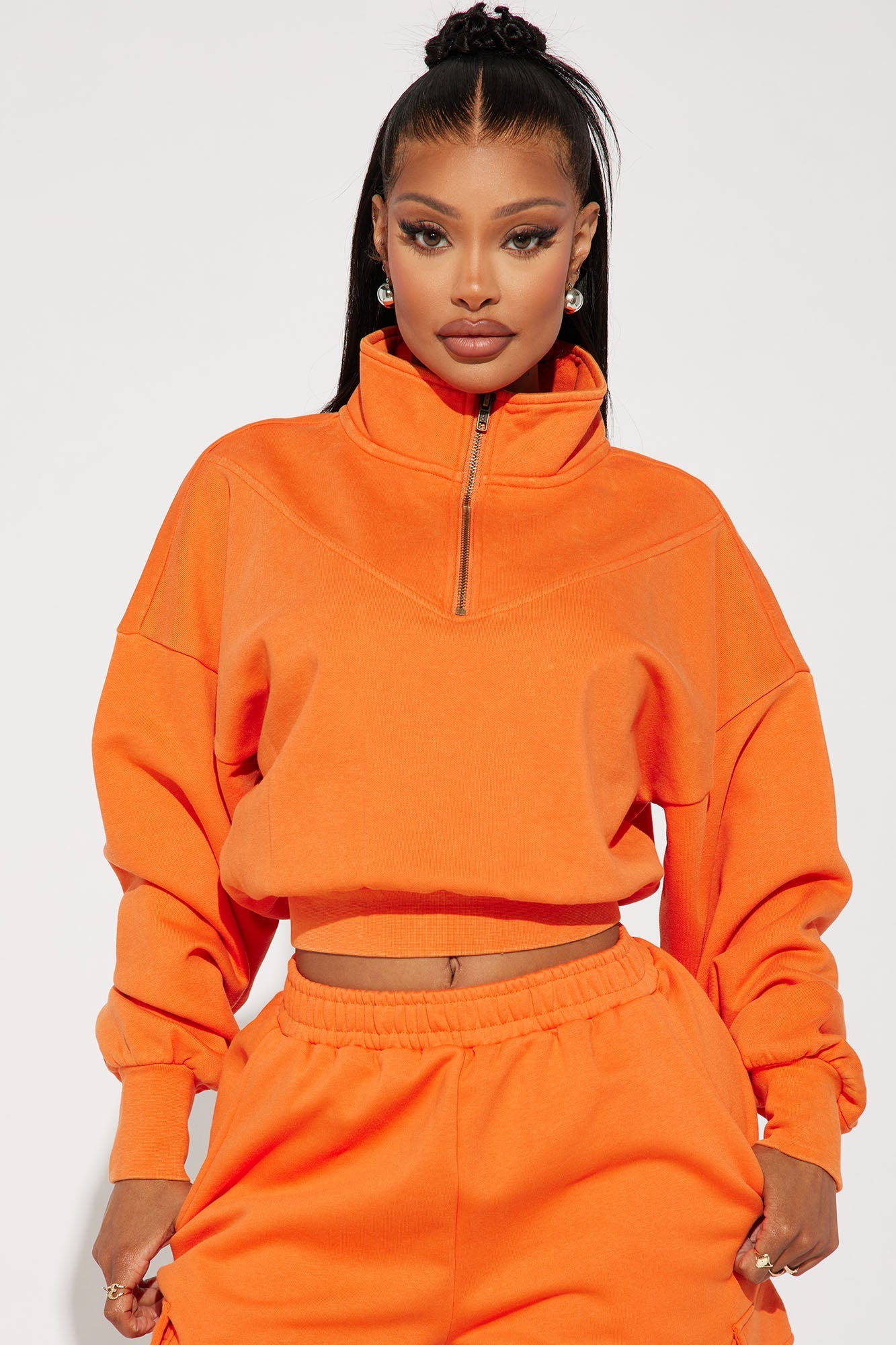 Rested Lounge Pullover - Orange