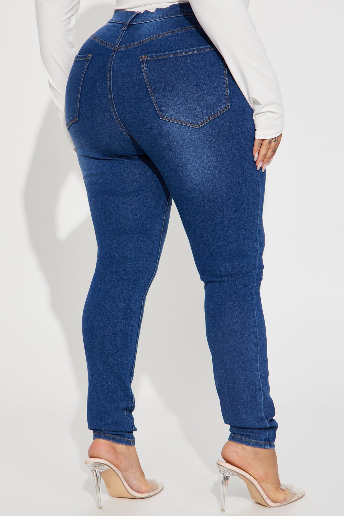 Show It Off Stretch Skinny Jean - Dark Wash