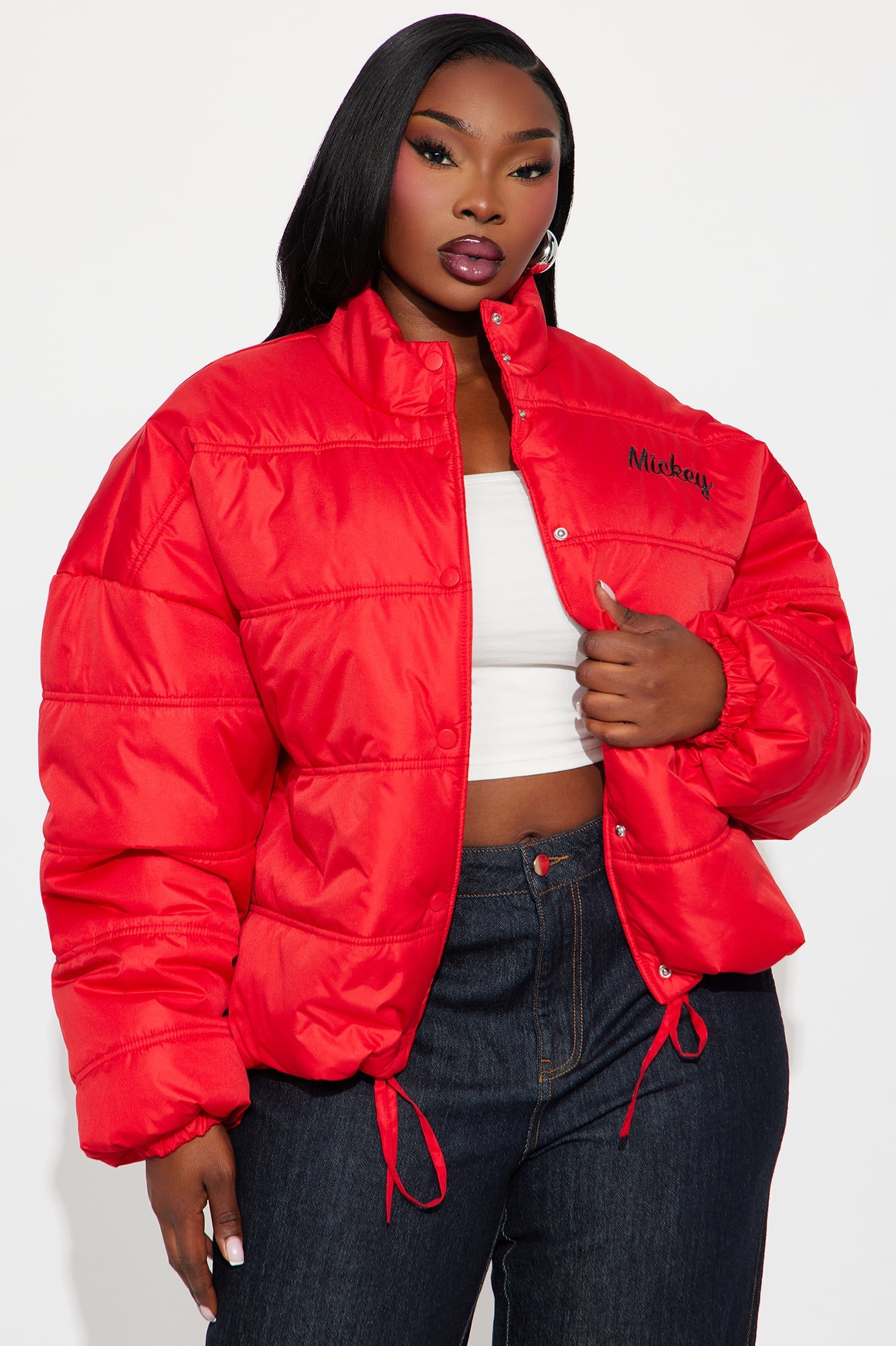 Mickey Magic Puffer Jacket - Red
