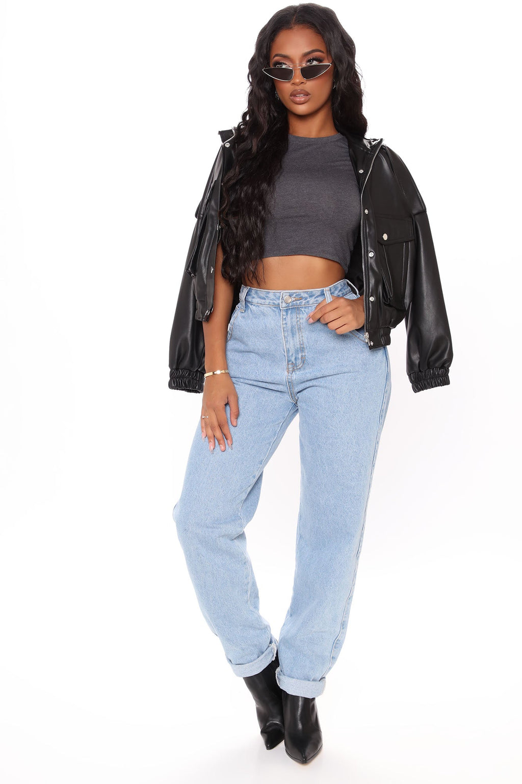 Robin Crop Top - Charcoal