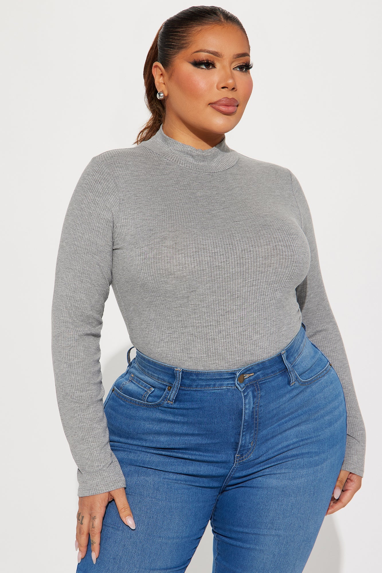 Dana Bodysuit - Charcoal