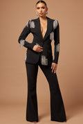 Marissa Pant Suit Set - Black