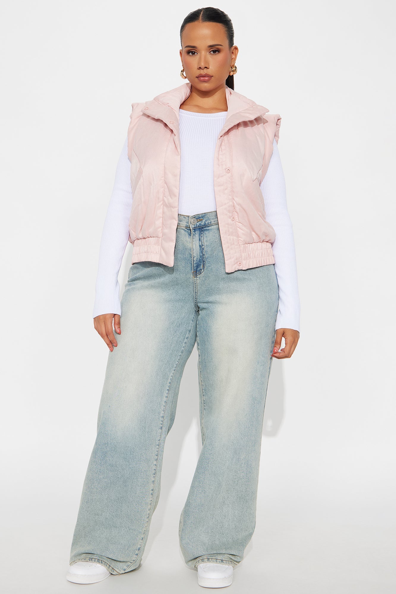 Cabin Cutie Puffer Vest - Light Pink