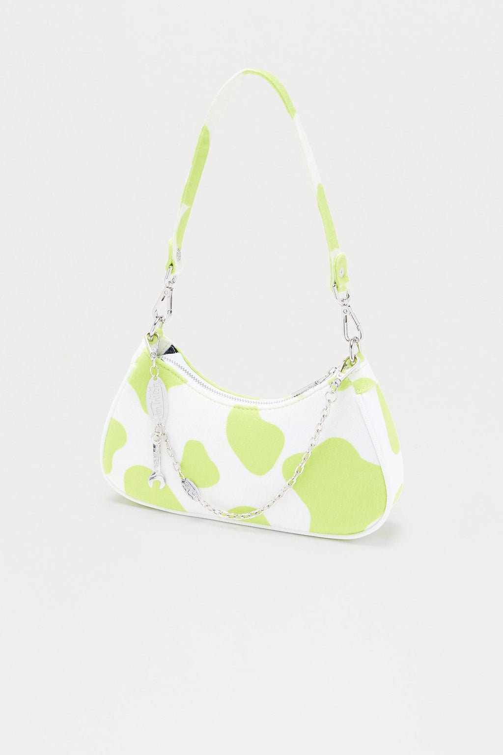 Feeling Moody Faux Leather Von Dutch Shoulder Bag - Lime