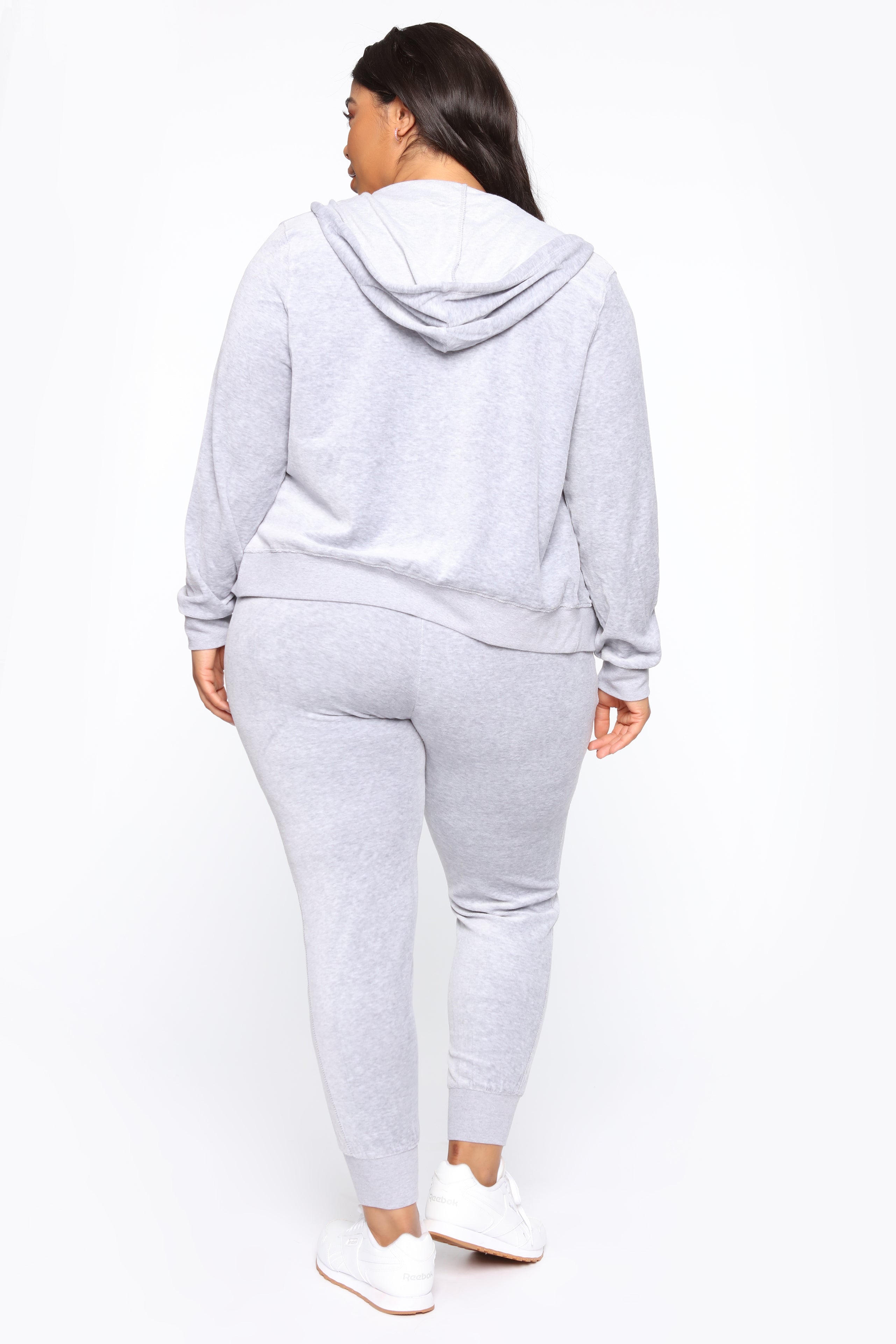 The Original Trendsetter Velour Set - Heather Grey