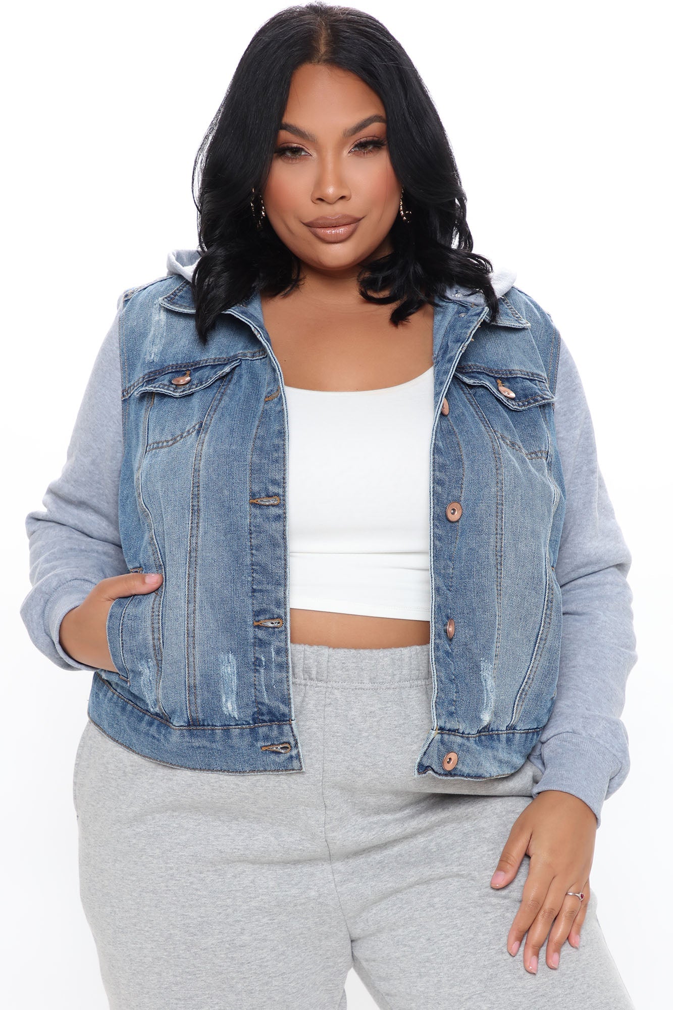 His Name Was Tustin Denim Jacket - Medium Wash