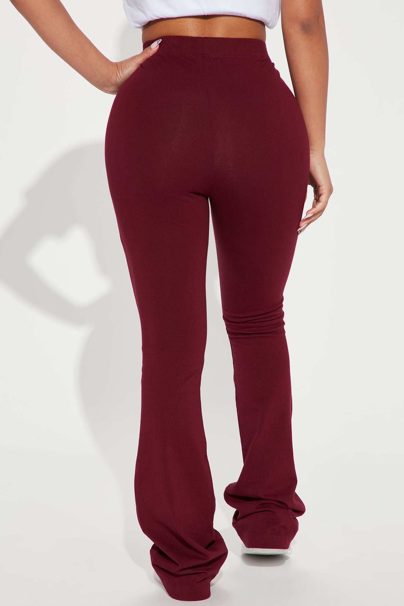 Adriana Flare Pant - Burgundy