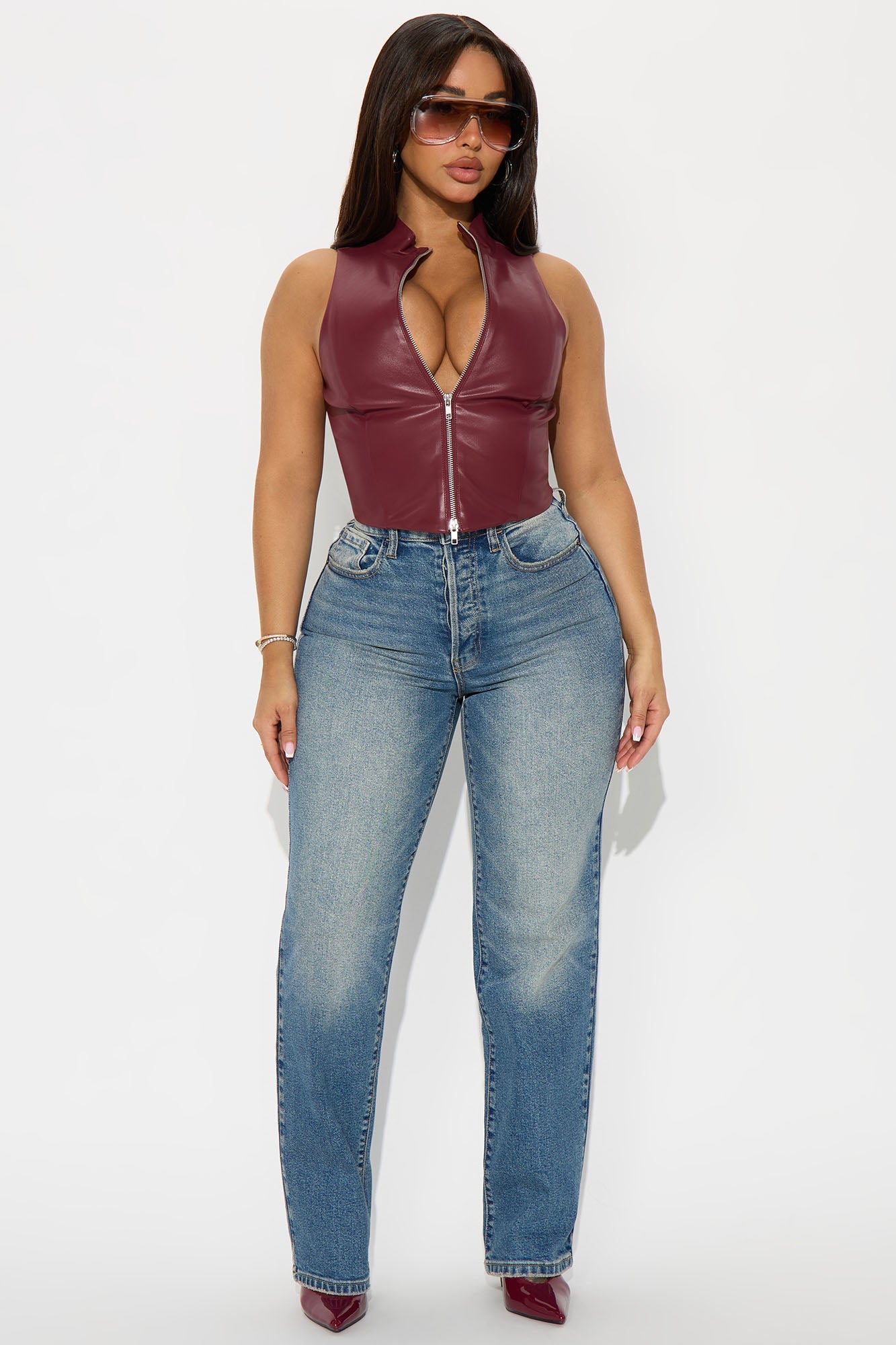 Iconic High Rise Straight Leg Jean - Vintage Wash