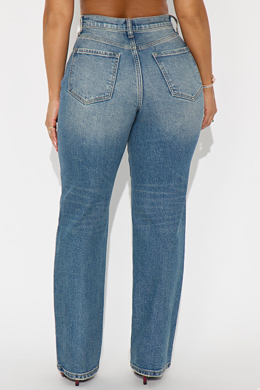Iconic High Rise Straight Leg Jean - Vintage Wash