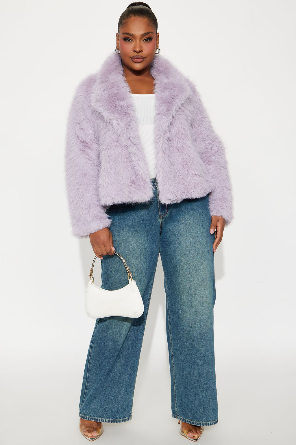 Kennedy Faux Fur Coat - Lilac