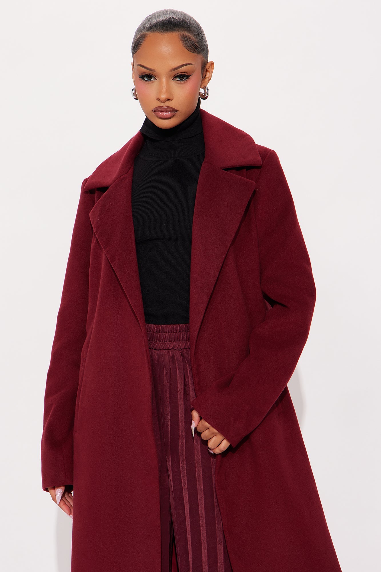 Upper East Side Coat - Burgundy