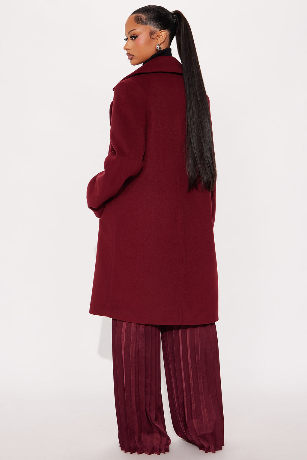 Upper East Side Coat - Burgundy