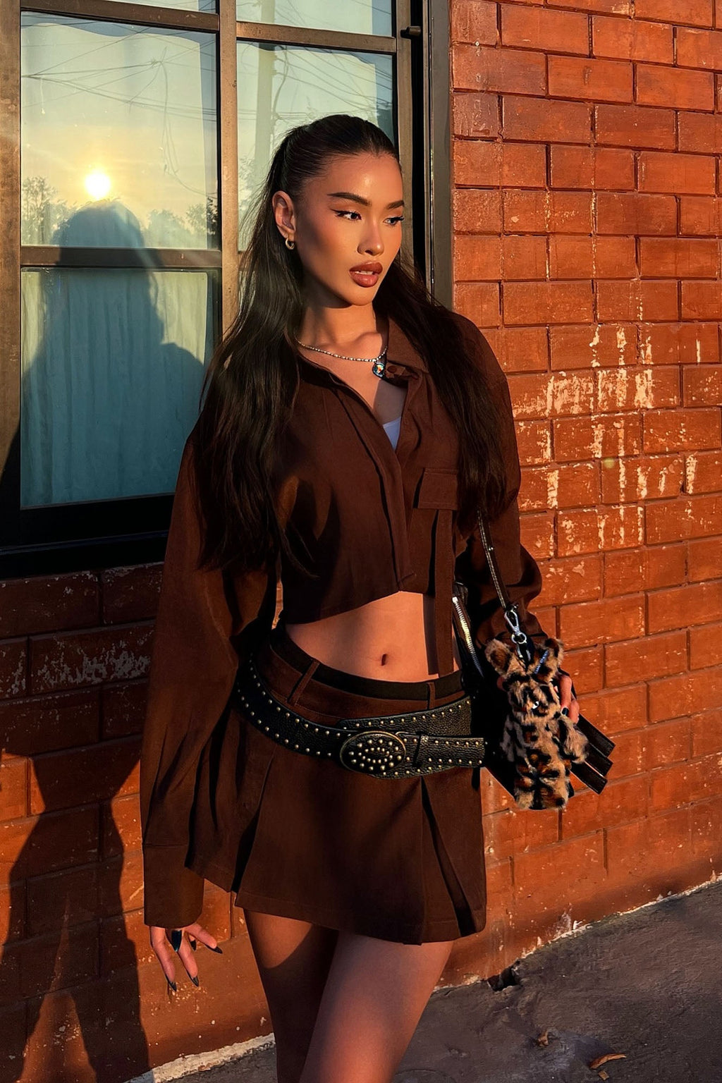 Fiona Skort Set - Chocolate