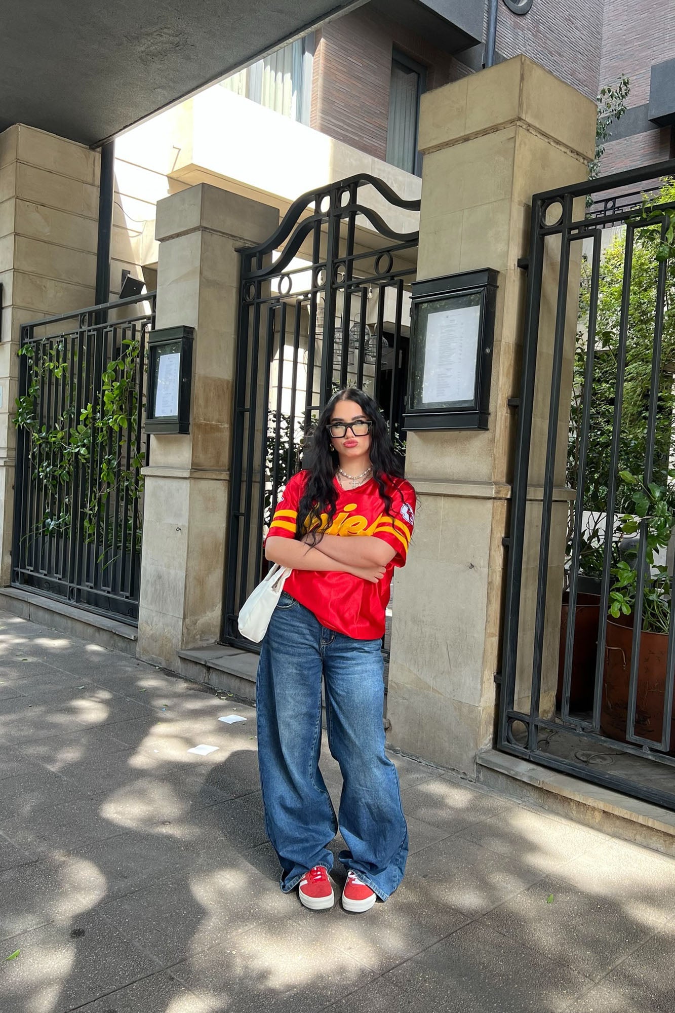 Chelsea Drop Waist Baggy Jeans - Medium Wash