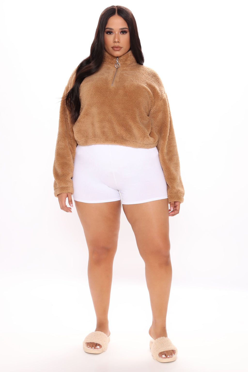 Plain Jane Mini Shorts - White