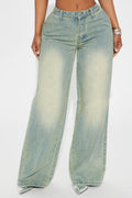 Work Angles Tinted Trouser Jeans - Light Wash