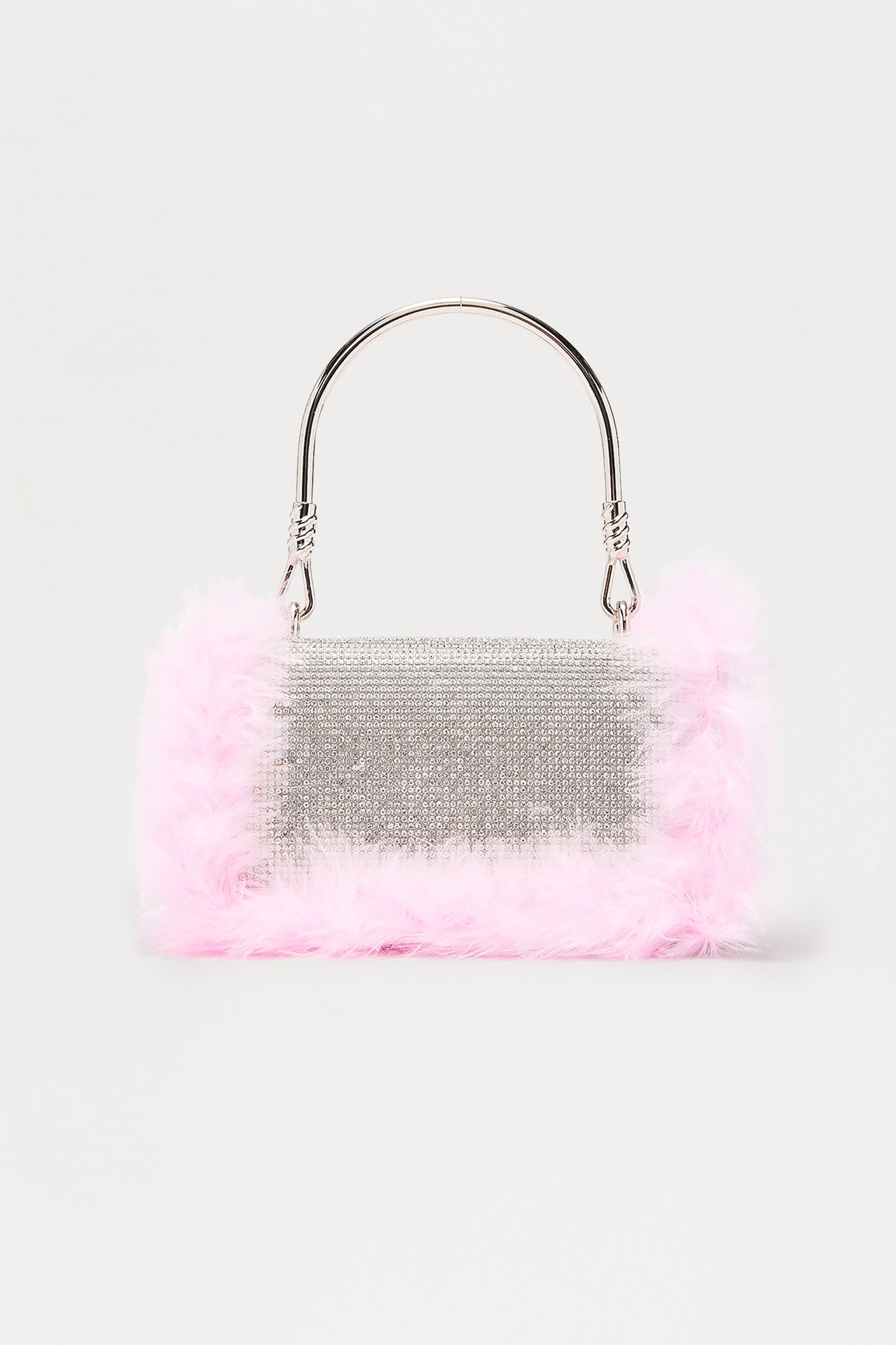 Cameras Flash Rhinestone Satchel - Silver/Combo