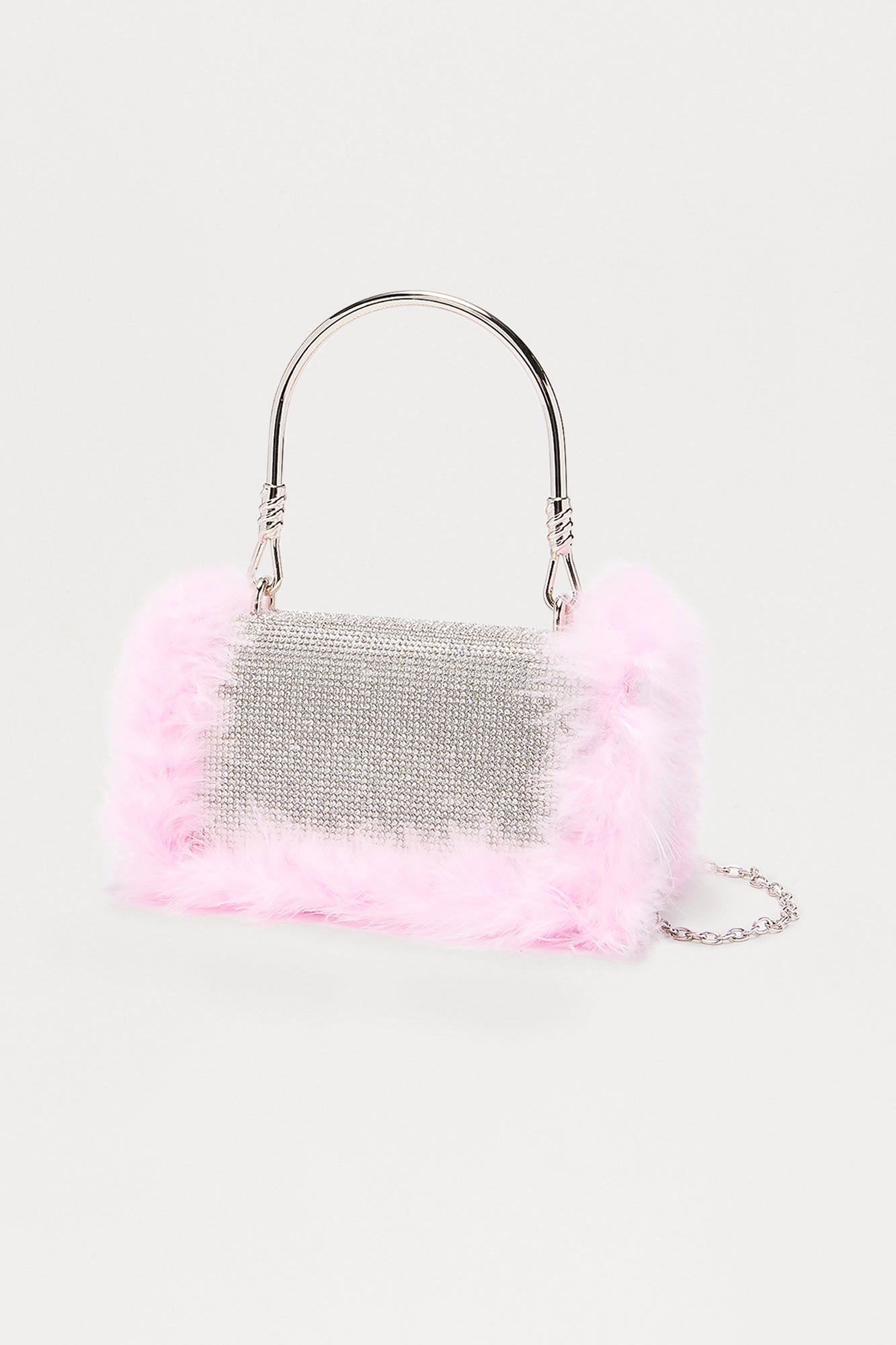 Cameras Flash Rhinestone Satchel - Silver/Combo