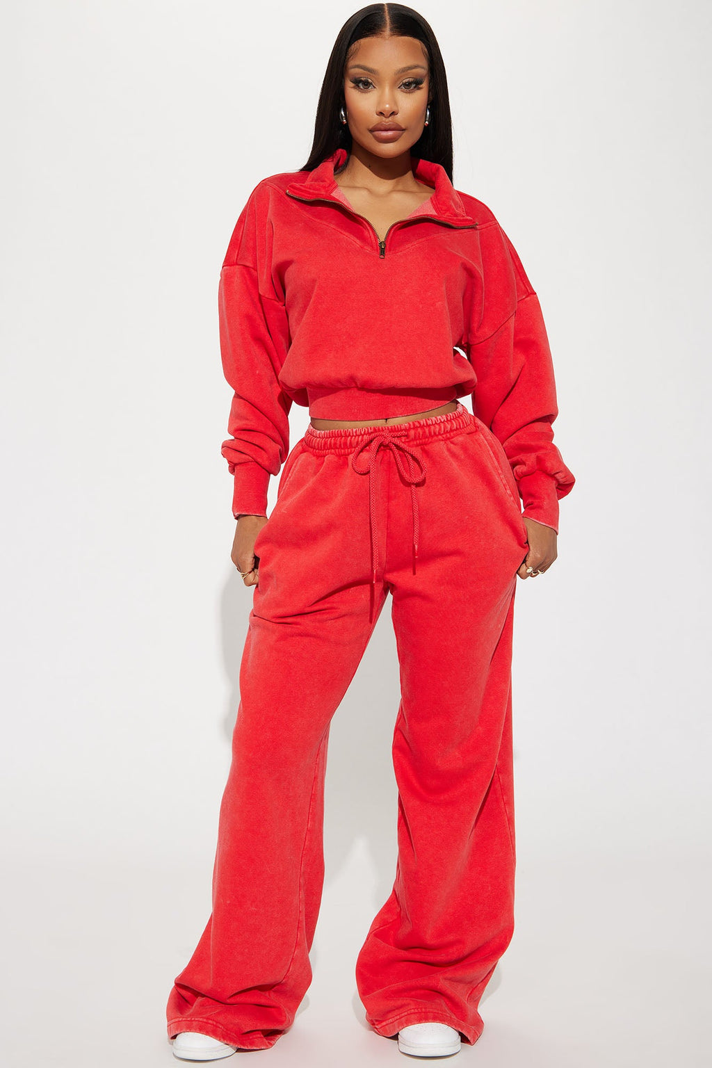 Rested Lounge Pullover - Red