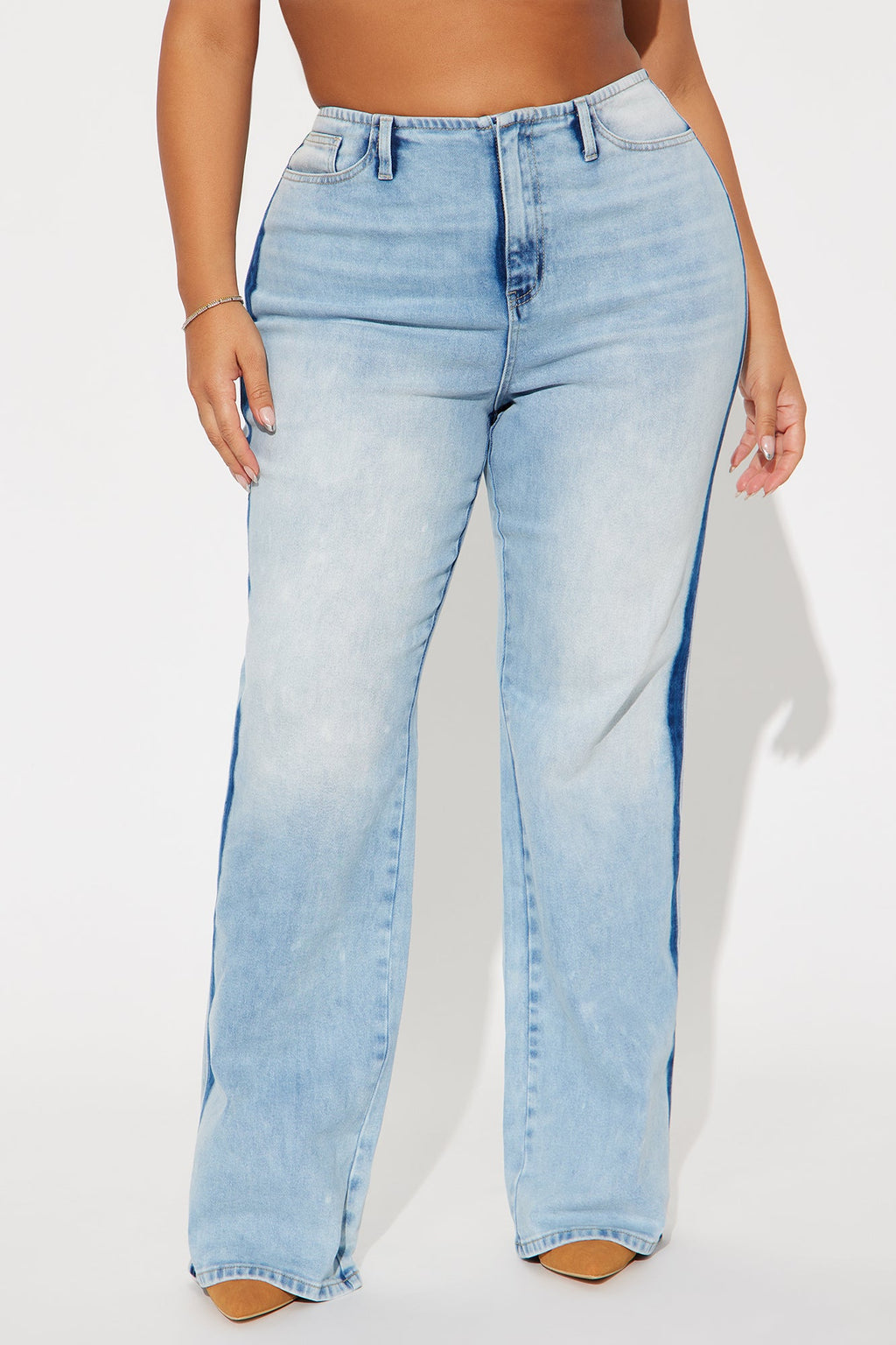 Speed It Up Stretch Straight Leg Jeans - Light Wash
