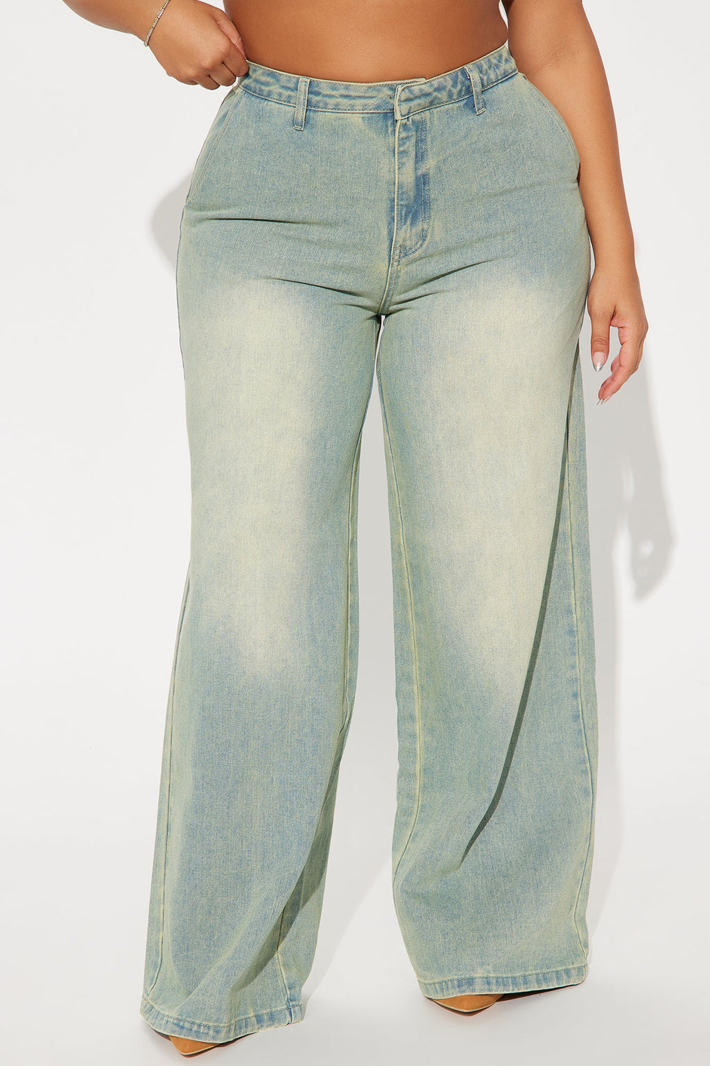 Work Angles Tinted Trouser Jeans - Light Wash