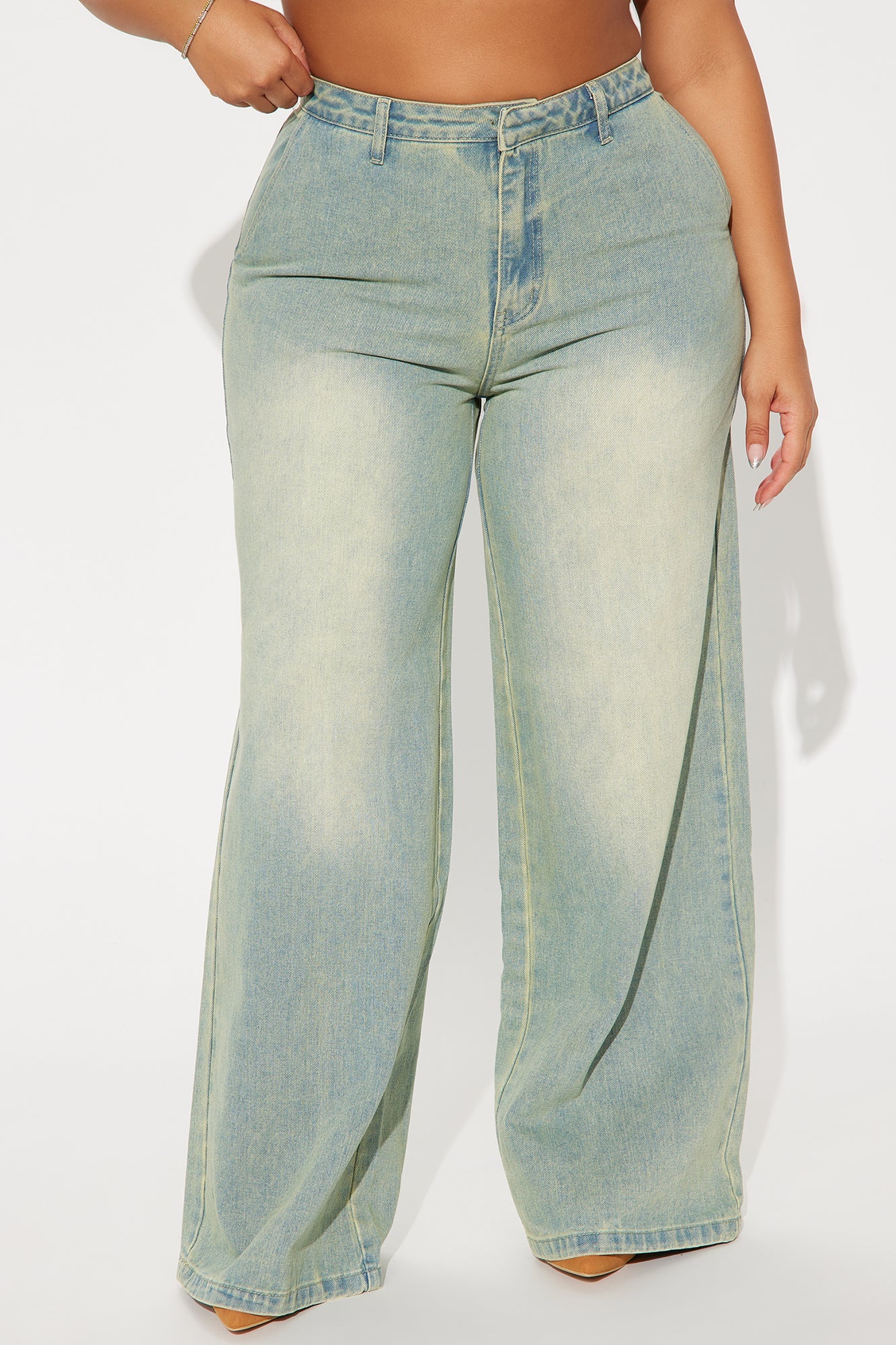 Work Angles Tinted Trouser Jeans - Light Wash