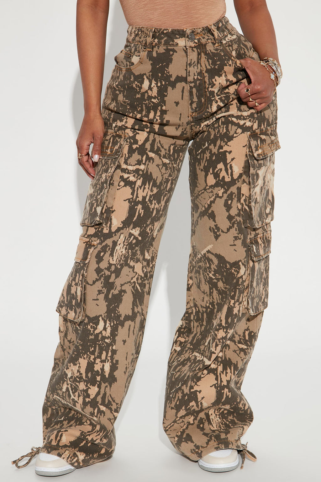 Topanga Camo Cargo Pant - Green/combo