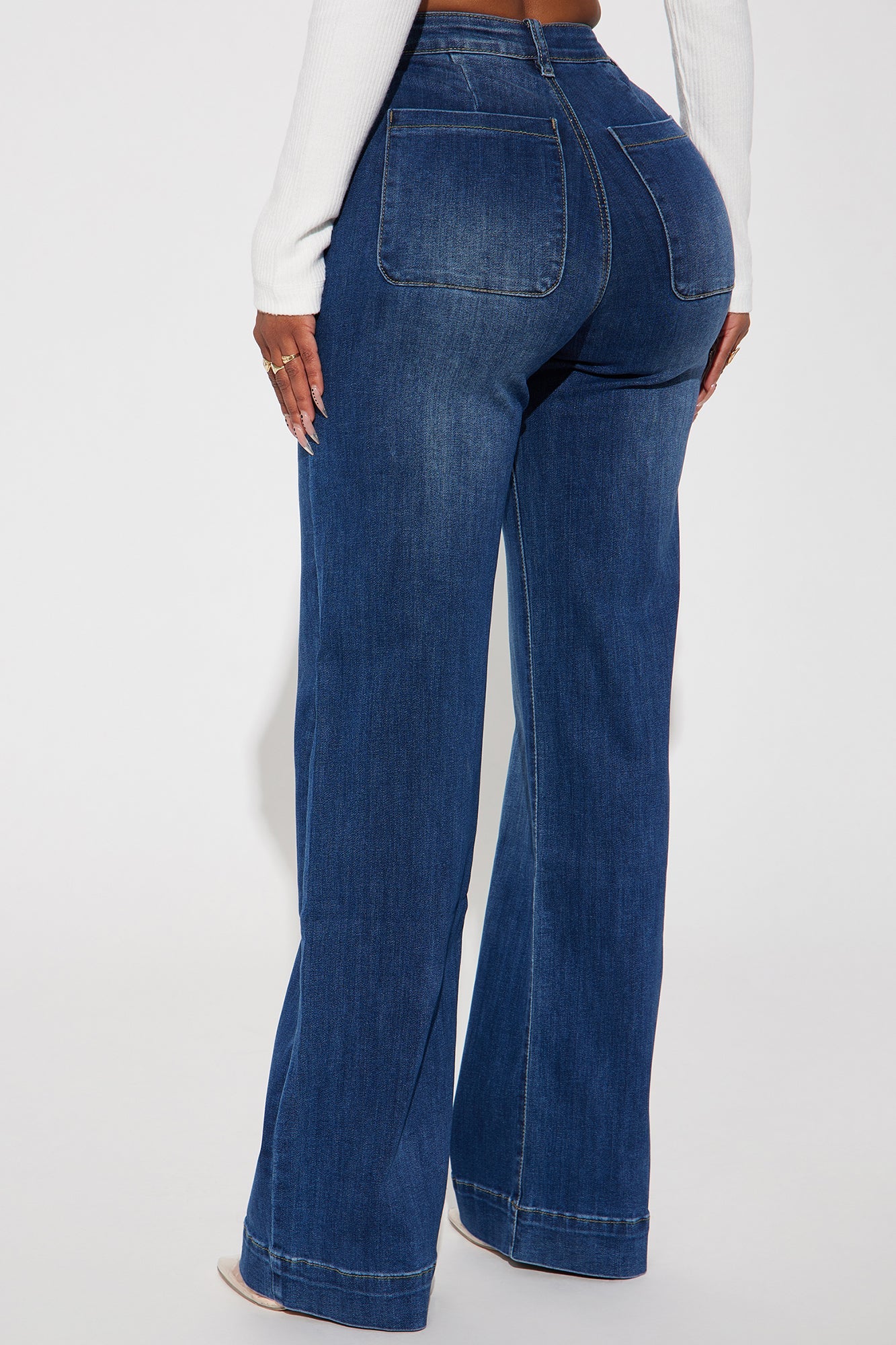 Margot Stretch Trouser Jeans - Dark Wash