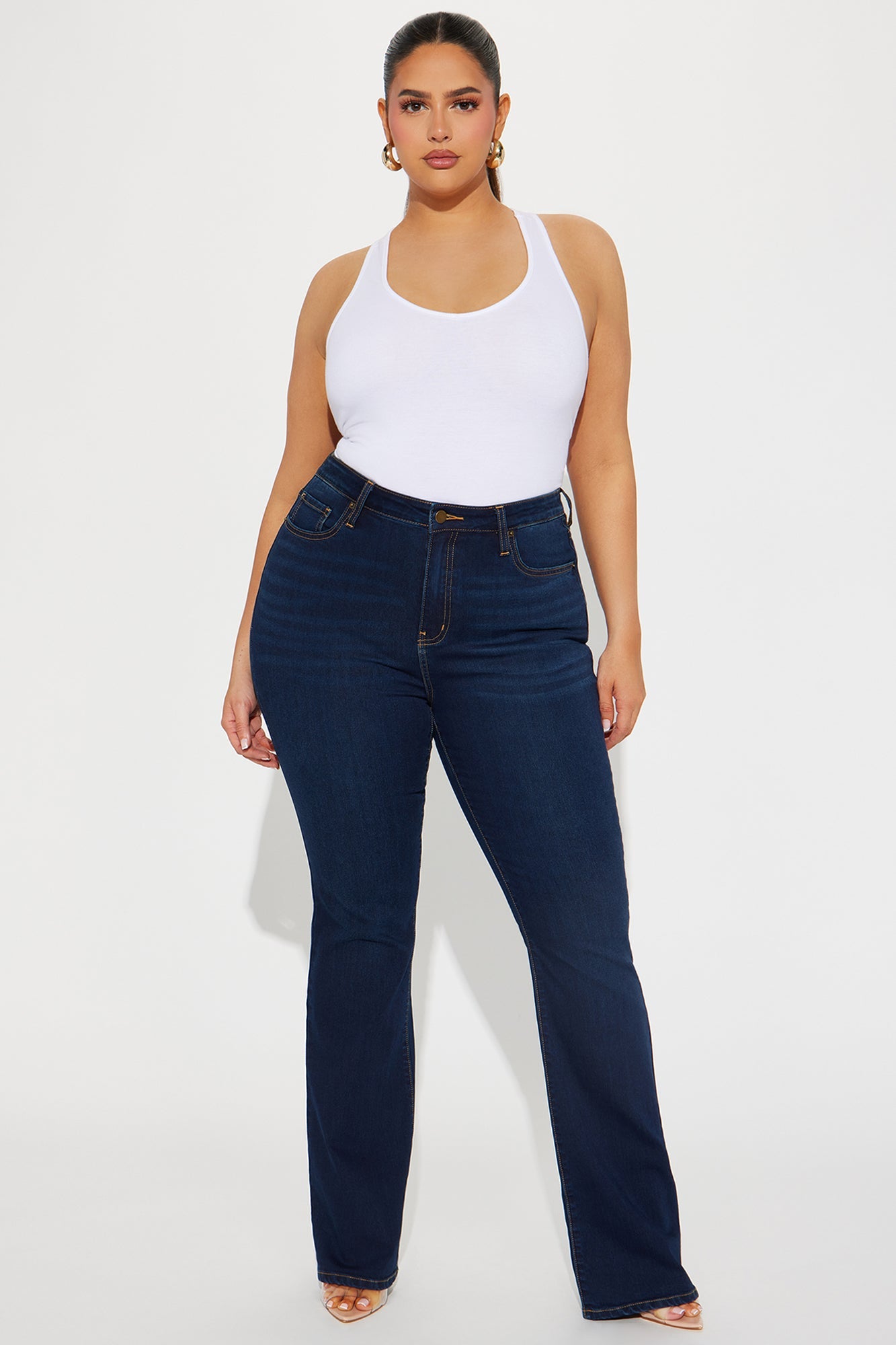 Flex Game Soft Stretch Bootcut Jeans - Dark Wash