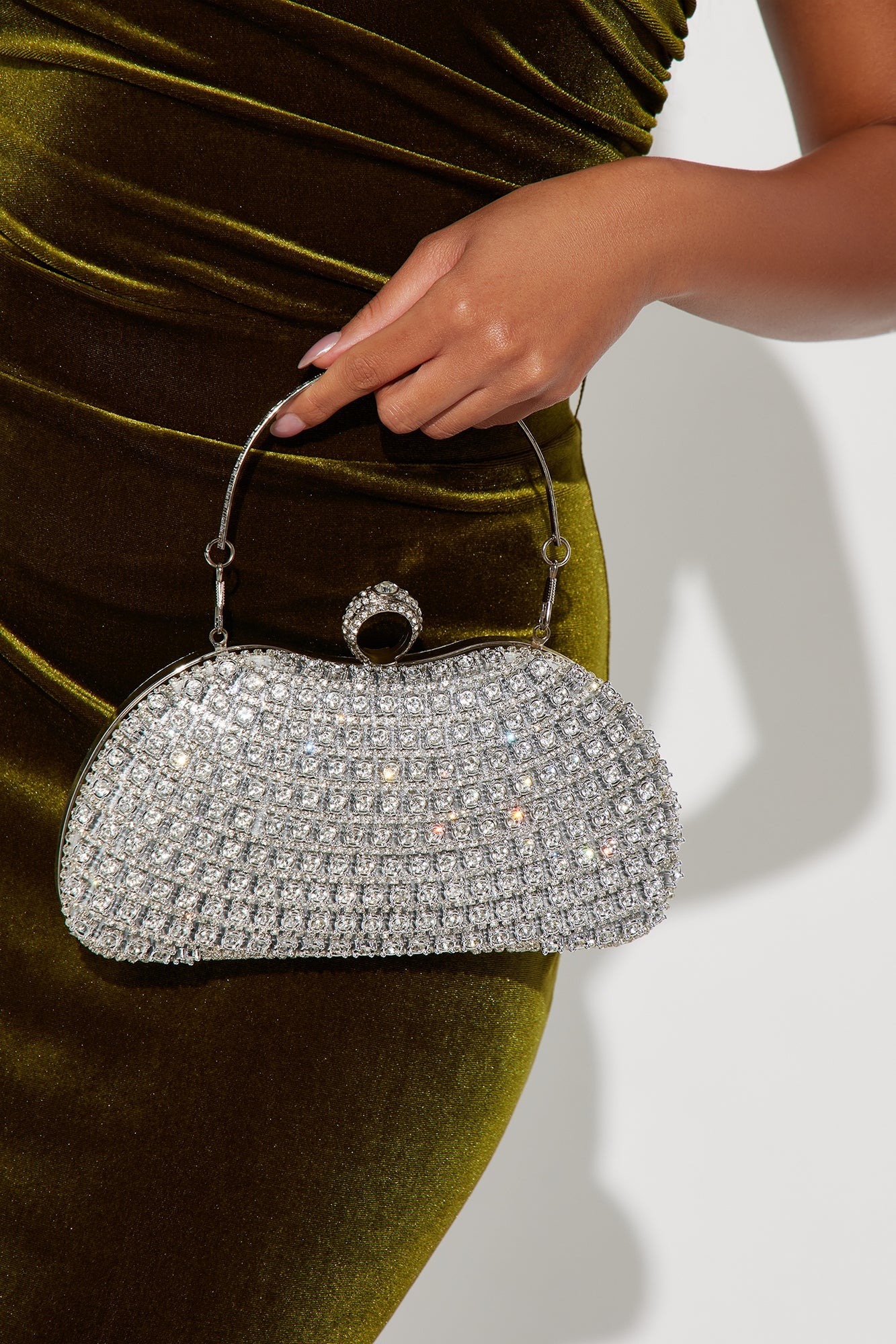 Clear Conscience Clutch - Silver