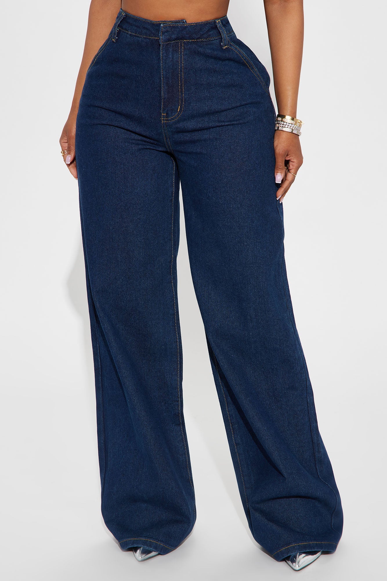 Get Down To Business Trouser Jeans - Dark Wash