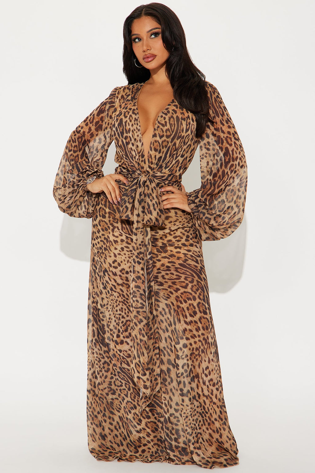 Allison Leopard Maxi Dress - Leopard