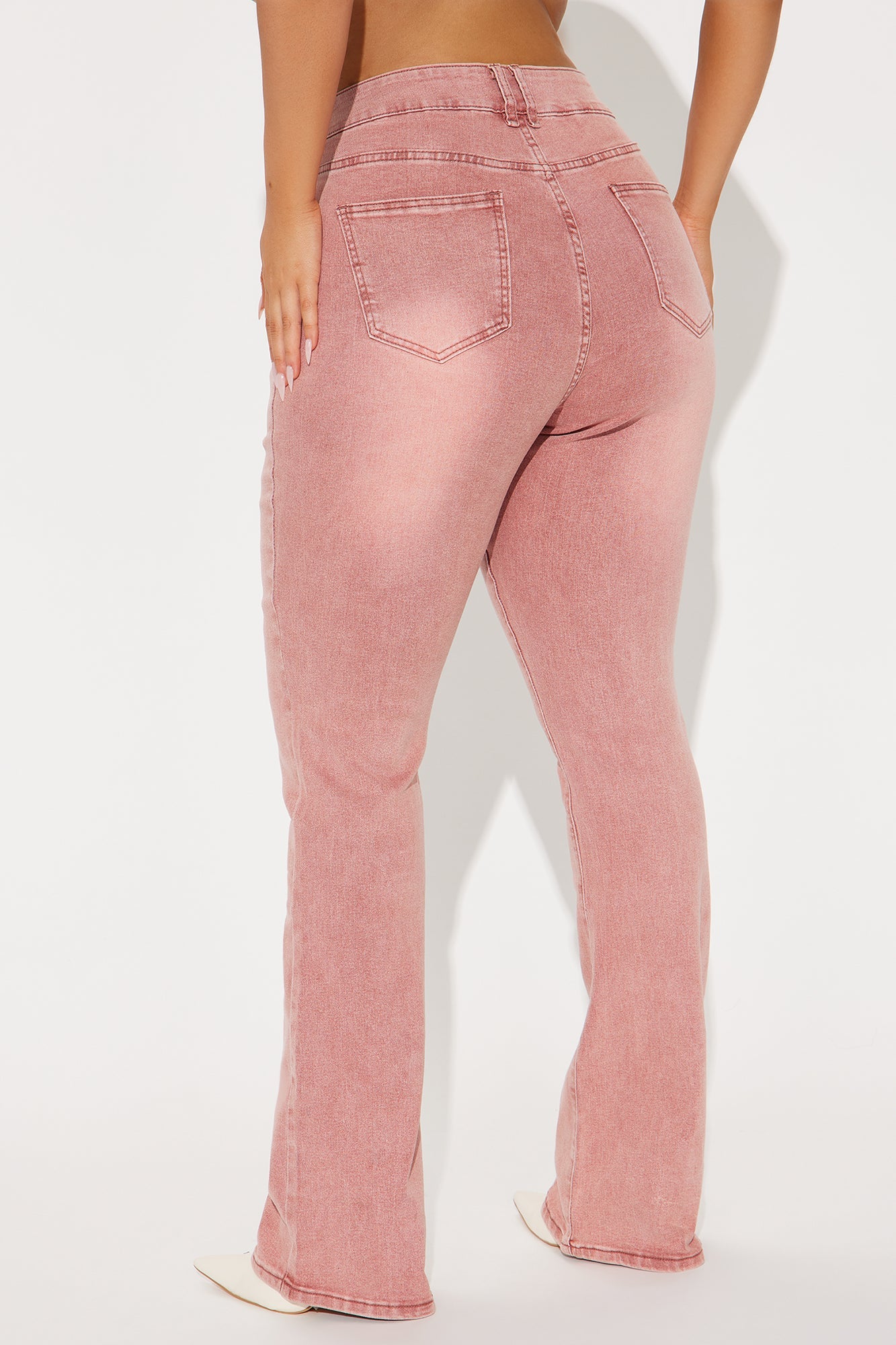 Fatal Attraction Stretch Bootcut Jeans - Pink