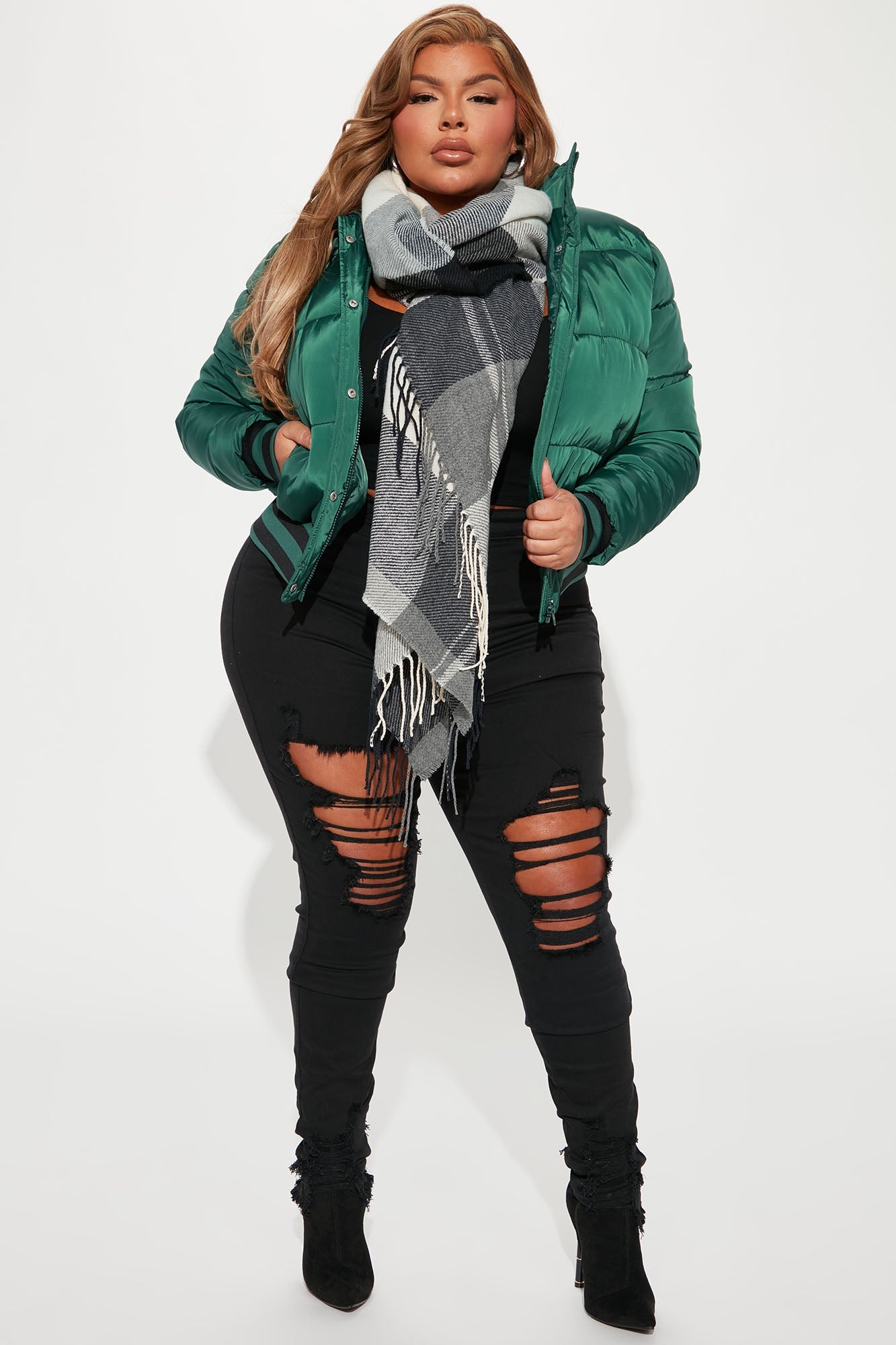 Mrs. Jackson Puffer Jacket - Olive