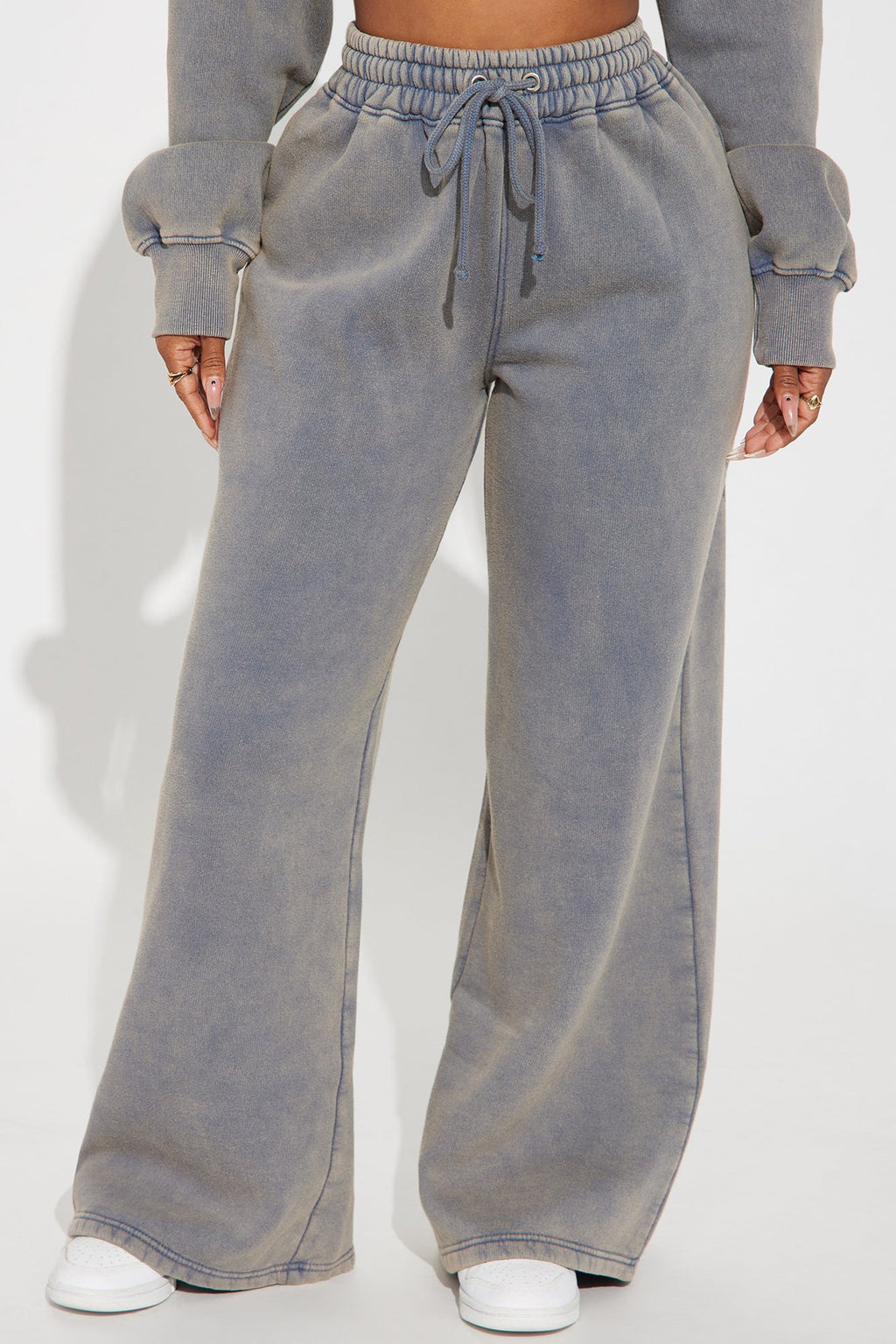 New York Hustle Washed Sweatpants - Grey/combo