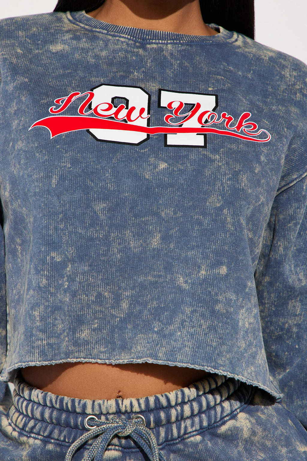 New York Athletic Washed Sweatshirt - Navy/combo