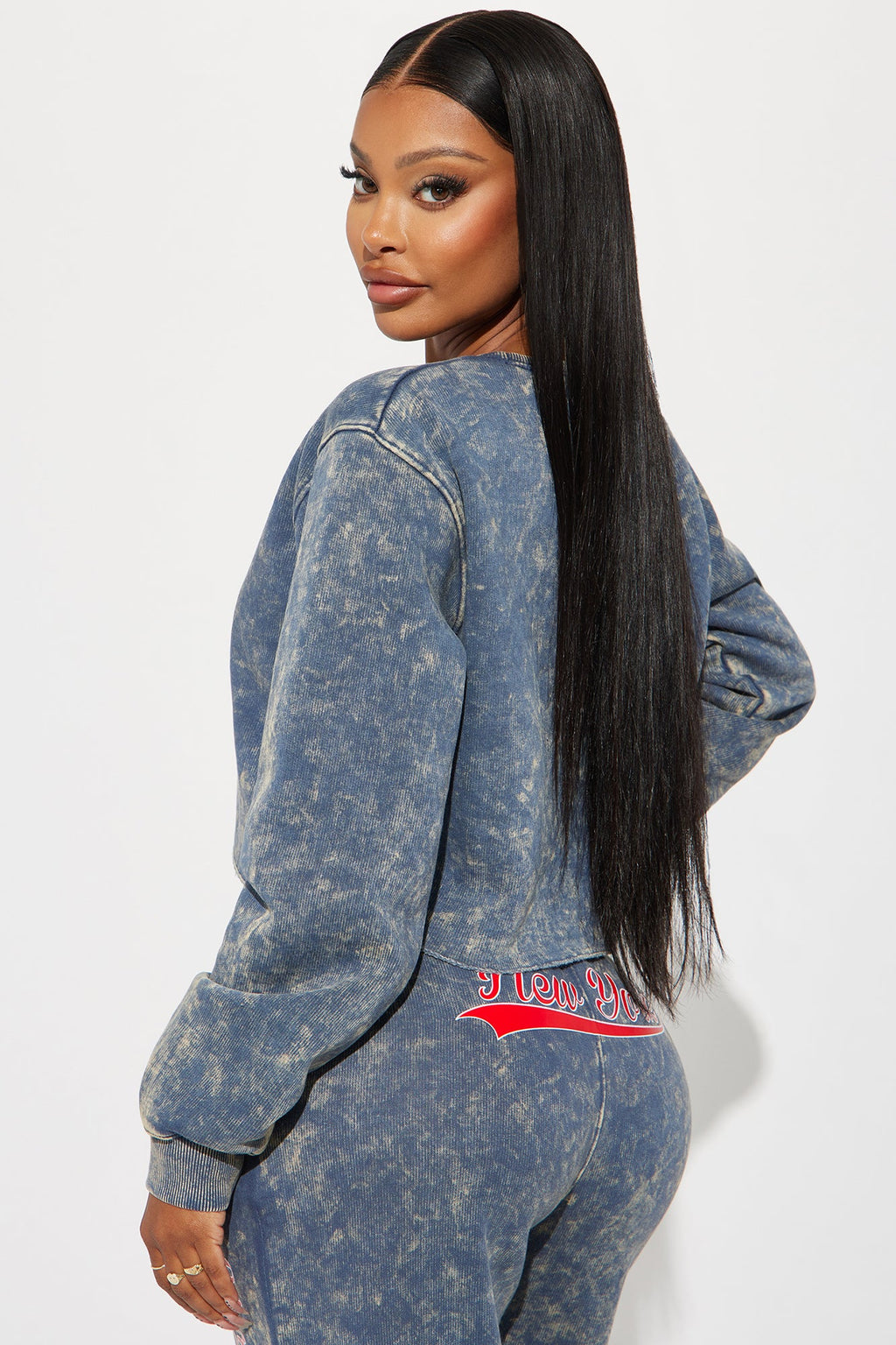 New York Athletic Washed Sweatshirt - Navy/combo