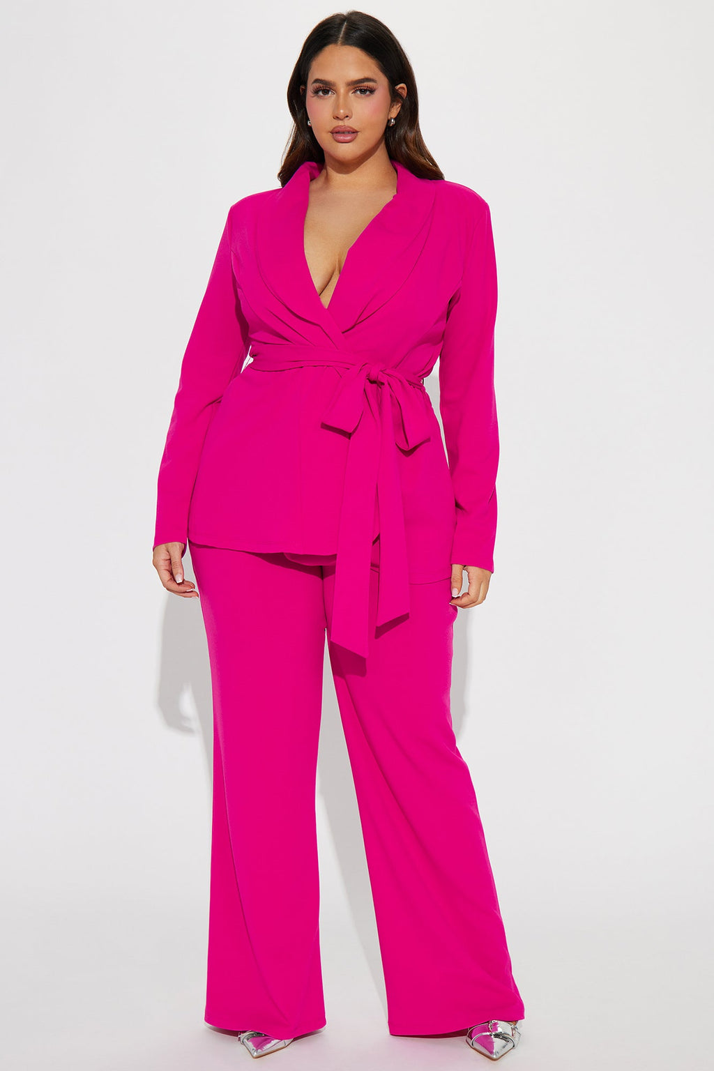 CEO Vibes Blazer Set - Pink