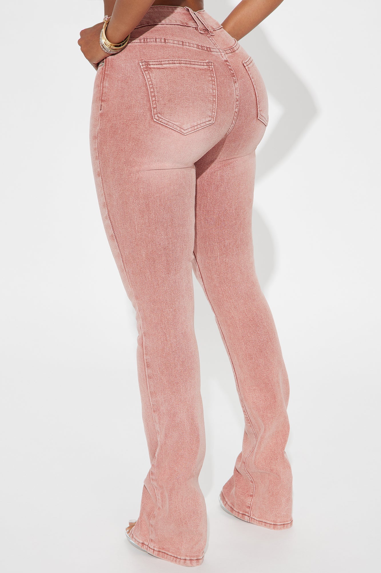 Fatal Attraction Stretch Bootcut Jeans - Pink