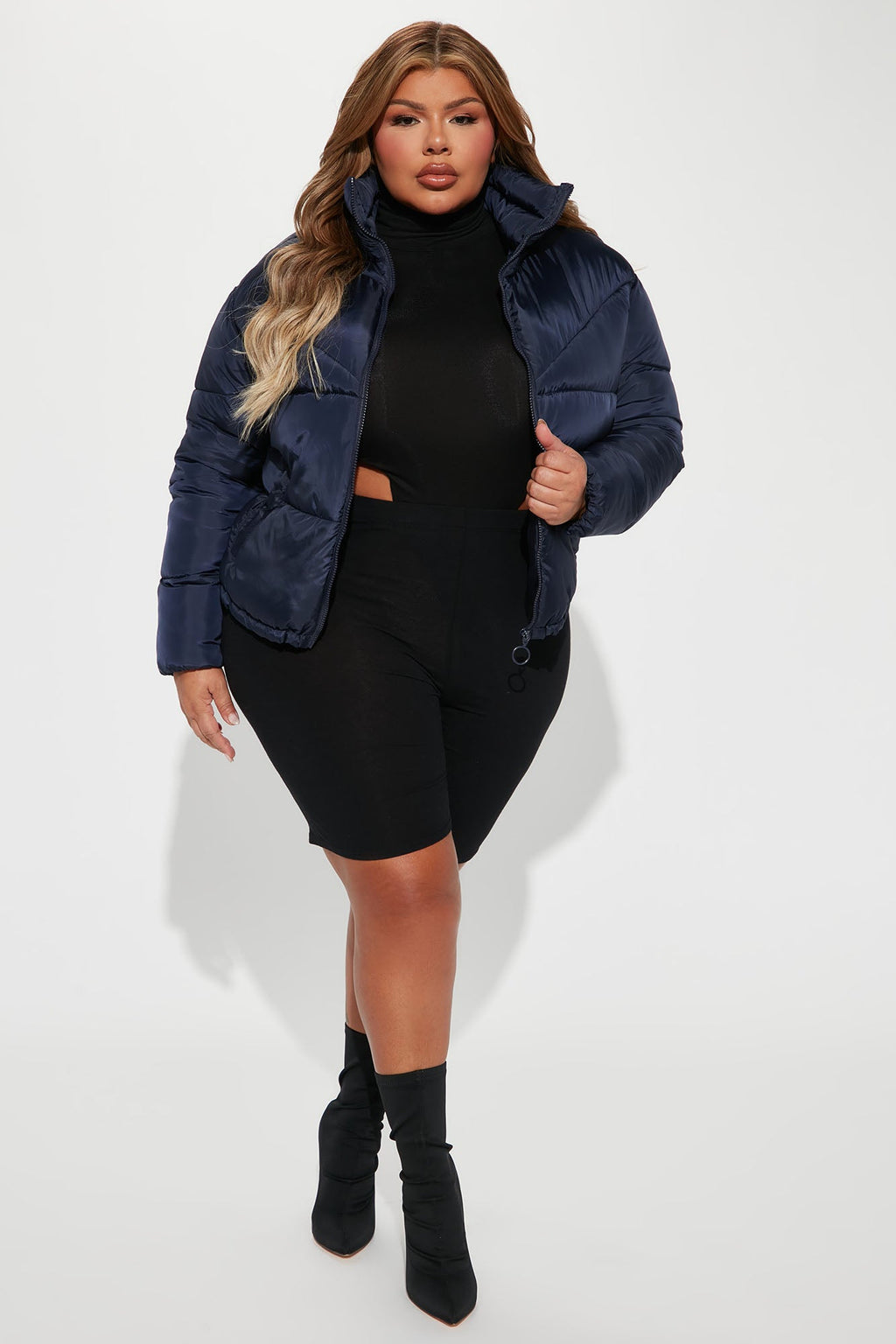 City Streets Puffer Jacket - Navy