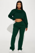 Flight Time Lounge Flare Pants - Green