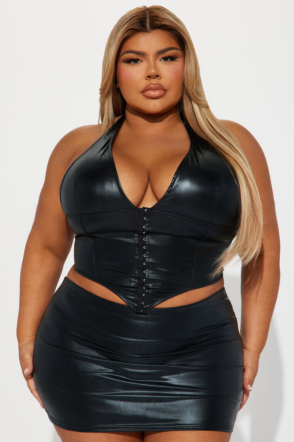 Maddie Micro Mini Skirt Set - Black