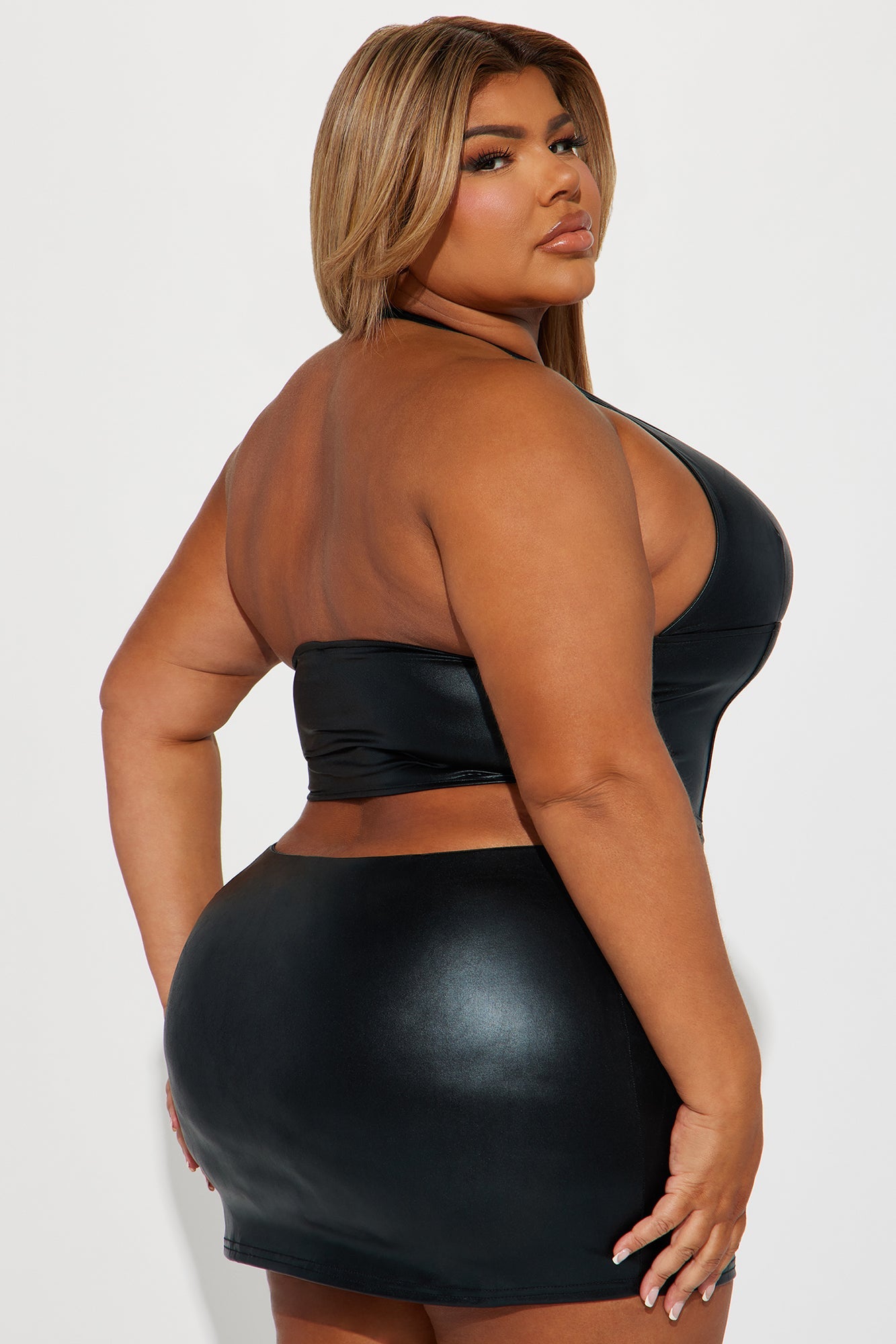 Maddie Micro Mini Skirt Set - Black