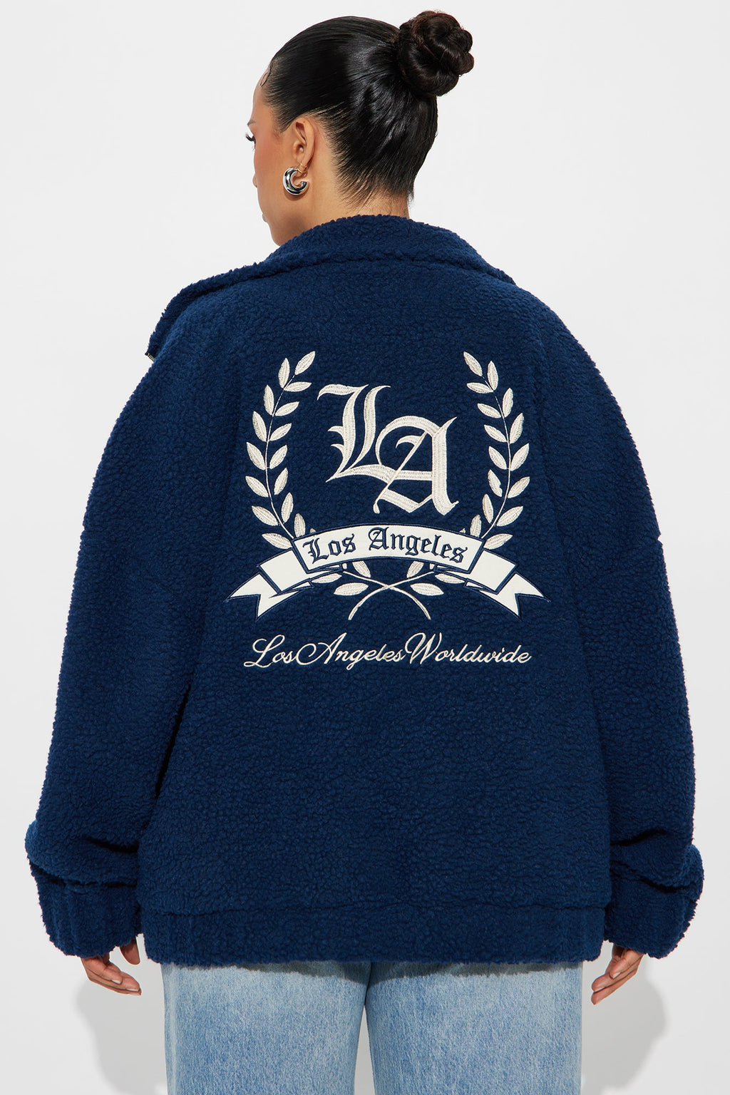 Los Angeles Worldwide Varsity Jacket - Blue