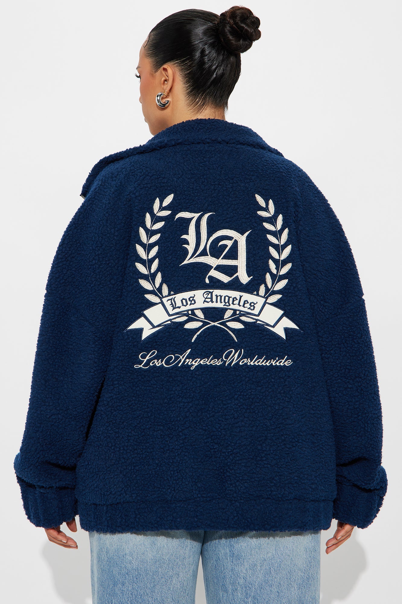 Los Angeles Worldwide Varsity Jacket - Blue
