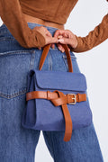 Wrapped Up In You Denim Satchel - Denim