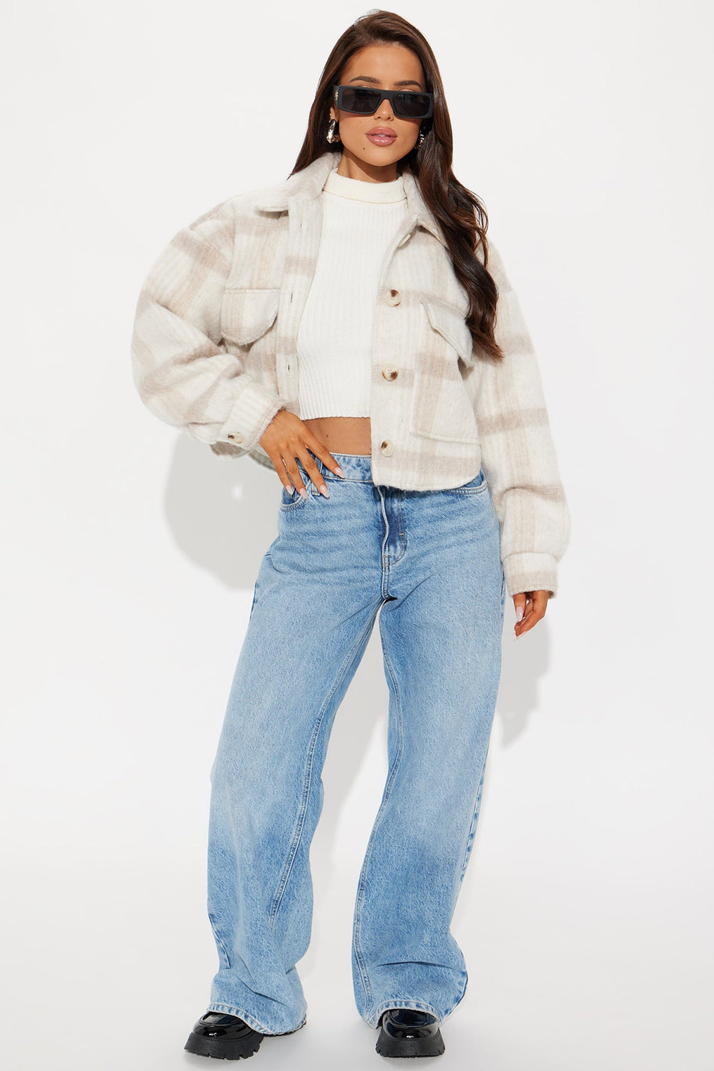 Hannah Wool Shacket - Light Taupe