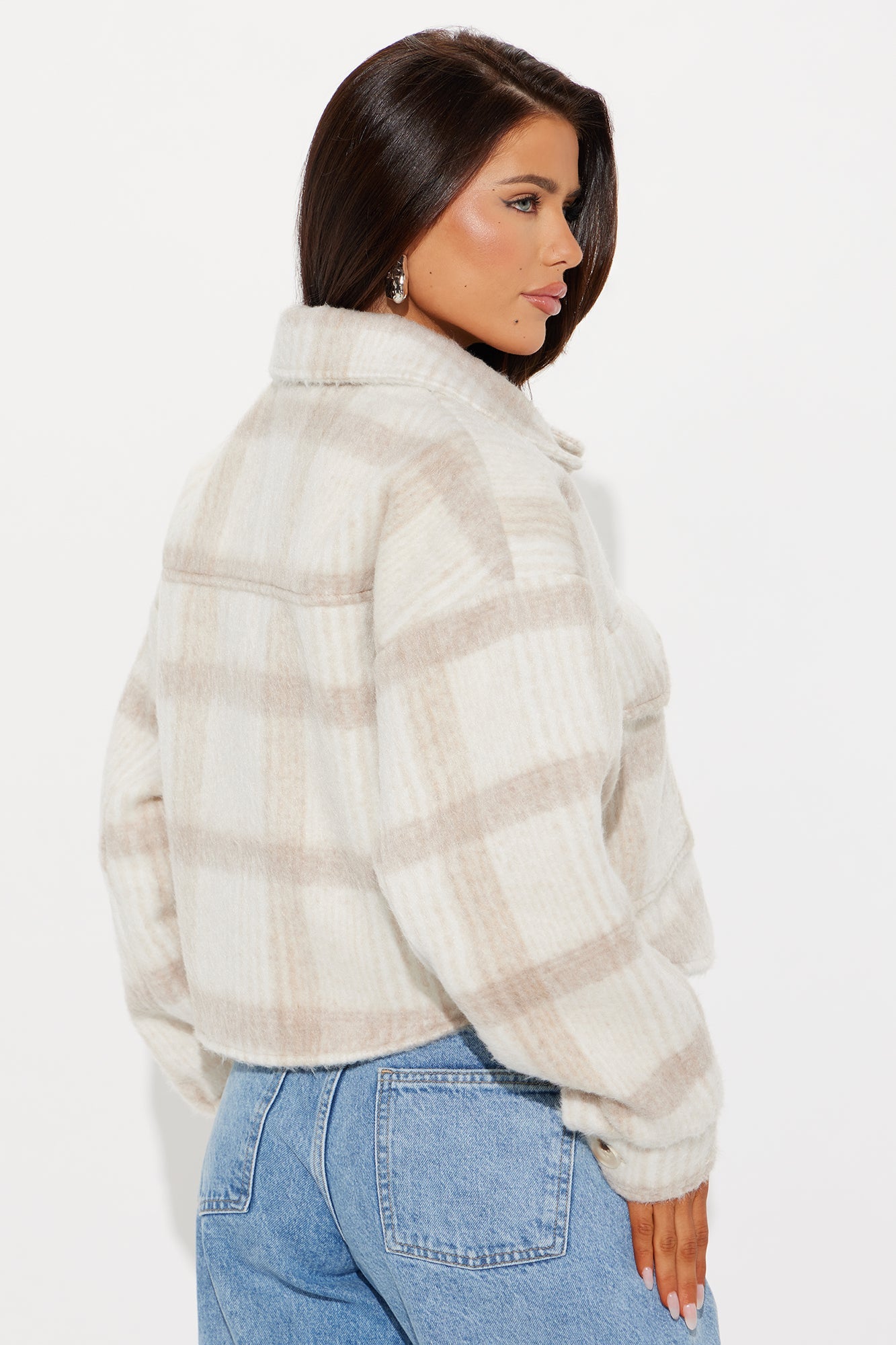 Hannah Wool Shacket - Light Taupe