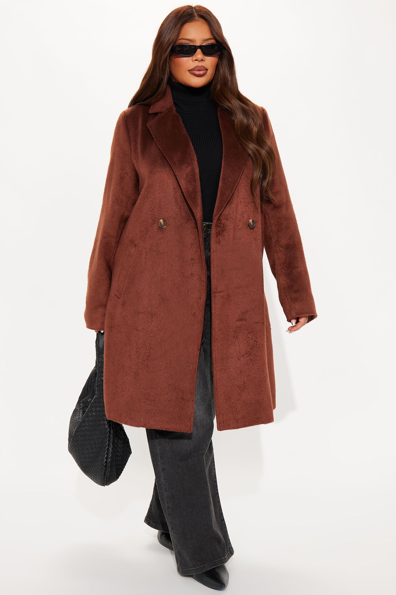 It's A Long Story Coat - Brown