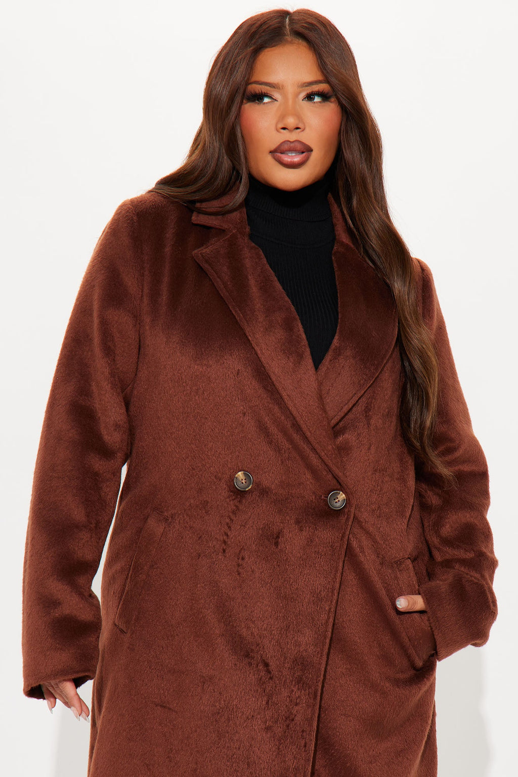 It's A Long Story Coat - Brown